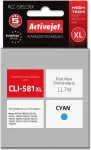 Tooner ACJ Activejet ACC-581CNX Ink cartridge (replacement for Canon CLI-581XLC; Supreme; 11,70 ml; cyan)