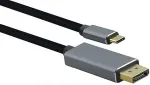 Helos PREMIUM - DisplayPort-Kabel - USB-C (M) zu DisplayPort (M) - USB 3.1 / DisplayPort 1.2 - 1.8 m - 4K Unterst&uuml;tzung - Schwarz