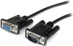 StarTech.com Serielles DB9 Straight Through Kabel - Stecker/Buchse - Serielles Verl&auml;ngerungskabel - DB-9 (M) - DB-9 (W) - 3,0m - Schwarz (MXT1003MBK)