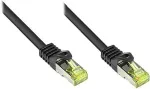 GoodConnections Good Connections Patchkabel m. Cat.7 Rohk. schwarz 0,15m