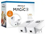 Devolo Magic 2 LAN Powerline Starter Kit Powerline bis zu 2.400 Mbit/s. 1x Gigabit LAN (pro Einheit)