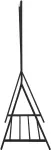 Home4you Riiete stange BRENT 117x59xH165cm, jalatsiriiuliga, metall, must/kroom
