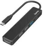 HAMA USB-C hub, multi-port, 5 ports, 3x USB-A, USB-C, HDMI
