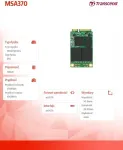 K&otilde;vaketas TRANSCEND MSA370 - SSD - 128GB - intern - mSATA (mSATA) - SATA-600 (TS128GMSA370)