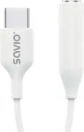 Savio Adapter AK-52 USB-C - Mini Jack 3,5 mm, Samsung