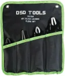 DSDTOOLS 4 TK. Mustade fikseerimispintsettide komplekt DS1265