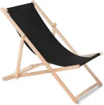 GreenBlue Wooden chair made of quality beech wood with three adjustable backrest positions Black colour GB183