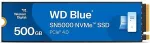 K&otilde;vaketas Western Digital Blue SN5000 500 GB M.2 PCI Express 4.0 NVMe 3D TLC NAND