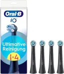 Noname Hambahari Braun Oral-B iO Ultimate Clean 4-pack, black brush heads, superior plaque removal