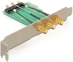 DELOCK PCIe Karte > Mini PCIe 3x RP-SMA Antennenanschluss