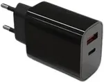 TB TOUCH USB-C + USB-A black charger