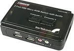 StarTech .com SV211KUSB, VGA, 2048 x 1536, Black, 88.00, 128.00, Wired