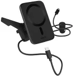 EPICO Qi2 Mag+ ultra thin car charger - black