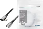 LOGILINK USB3.2 Gen2 Type-C to USB-C/F, PD, AV, 0.5m