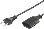 DELTACO OSG aparaat, RAK CEE 7/16 - RAK IEC 60906-1 klass 0, 3m