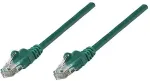 Intellinet - Patch-Kabel (DTE) - RJ-45 (M) bis RJ-45 (M) - 20,0m - SFTP, PiMF - CAT 6a - IEEE 802,3af - halogenfrei, geformt, ohne Haken - gr&uuml;n (737111)