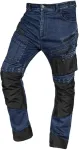 NEO TOOLS Spodnie robocze DENIM, wzmocnienia Oxford, granatowe, rozmiar XL