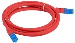 LANBERG PATCHCORD S/FTP CAT.6A 0.5M RED LSZH
