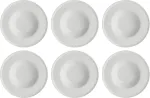LA PORCELLANA BIANCA Set of 6 Bosco soup plates - White, 23 cm