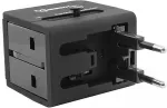 SBOX TA-23 Universal Travel Adapter with Dual USB Charger