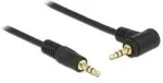 DELOCK Audio Cable 3.5mm male/male angled black 1.0m