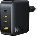 BASEUS Ładowarka sieciowa GaN EnerFill FH11 E0121J00 szybka 140W 3xUSB-C PD + 1xUSB czarna