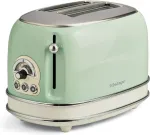 Ariete Vintage Toaster 155 (light green, 810 watts, for 2 slices of toast)