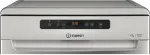 N&otilde;udepesumasin Indesit Dishwasher | D2F HD624 AS | Free standing | Width 60 cm | Number of place settings 14 | Number of programs 9 | Energy efficiency class E | Display | Silver