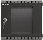 LANBERG Wall-mounted installation rack cabinet 10 inches 4U 300x300 black
