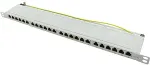 LOGILINK - Patch Panel - Rack montierbar - RJ-45 X 24 - Grau, RAL 7035 - 0.5U - 48.3 cm (19)