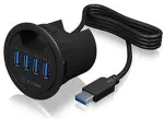 ICY BOX Hub 4-pordiline IcyBox USB 3.0 IB-HUB1403 punane lauahub jaem&uuml;&uuml;k