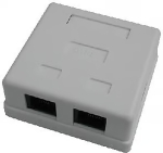 DATACOM Double socket above the plaster-2xRJ45, Cat5e UTP
