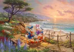 Schmidt Spiele Thomas Kinkade Studios: Disney - Donald and Daisy A Duck Day Afternoon, Jigsaw Puzzle (1000 pieces)