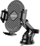 Dudao F2S Upgrade sammenfoldelig sugekops telefonholder Sort