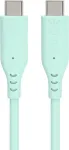 PREMIUMCORD silicone USB-C 60W, turquoise, 1.5m