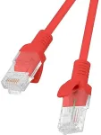 LANBERG Patchcord CAT.5E UTP 0.25M fluke passed 10-pack, Red | PCU5-20CC-0025-R