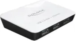 DELOCK USB3.0 Hub 3 Port + 1 Port Gigabit LAN 10/100/1000 Mb/s - Netzwerkadapter - SuperSpeed USB3.0 - 10Mb LAN, 100Mb LAN, GigE - 10Base-T, 100Base-TX, 1000Base-T + 3 x USB3.0 (62431)