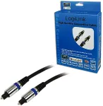 LOGILINK Audiokabel, Toslink Stecker - Toslink Stecker,1,5 m zum &Uuml;bertragen digitaler Audiosignale, vergoldete Kontakte (CAB1101)