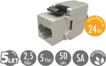 Solarix MULTIPACK 24 pcs - self-cutting keystone CAT6 STP SXKJ-6-STP-BK-SA