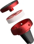 Tellur FreshDot Car Phone Holder Magnetic, Fragrance Kit Bubble Gum, Air Vent Mount Red