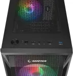 RAMPAGE PC CASE WITH WINDOW SHIVA Black