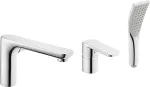 No name 3-Hole Bath Tub Mixer Siros Chrome