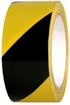 Somi Ohutusteip p&otilde;randale, 50mm x 33m, must/kollane