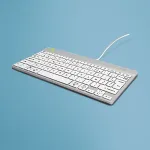 Klaviatuur R-GO COMPACT BREAK ERGONOMIC KEYBOARD QWERTY (FR) WITH WHITE