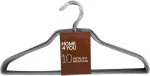 Home4you Riidepuud 10tk/komplektis, metall, hall PVC