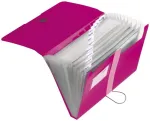 Herlitz F&auml;chermappe A4 PP beere 12 F&auml;cher m.Gummizug