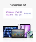 Klaviatuur Inateck Keyboard Tablet QWERTZ gray