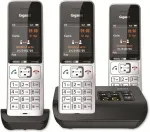 Telefon GIGASET Comfort 500A trio must ja h&otilde;bedane