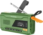 Raadio Telestar TOP NR 5 Gr&uuml;n Kompaktes Notfallradio, BT, Audio-Str