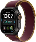 APPLE Nutikell Watch Ultra 4 (2026) 5G 49mm Must titaankorpus koos Trail Loop Burgundy rihmaga - Titanium Black
